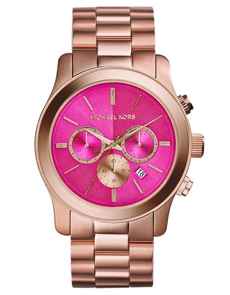 michael kors uhr rosa rosegold|michael kors gold tone watch.